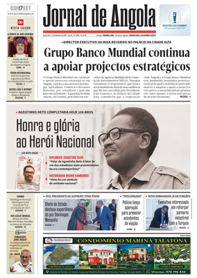 Cover of Jornal de Angola