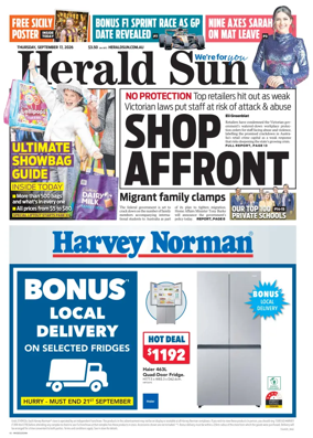 Cover of Herald Sun