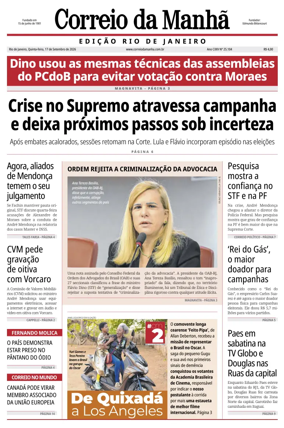 Cover of Jornal Correio da Manha