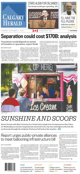 Cover of Calgary Herald