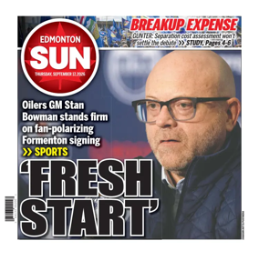 Cover of Edmonton Sun