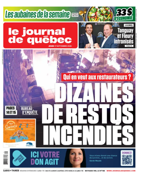 Cover of Le Journal de Quebec