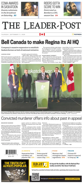 Cover of Regina Leader-Post