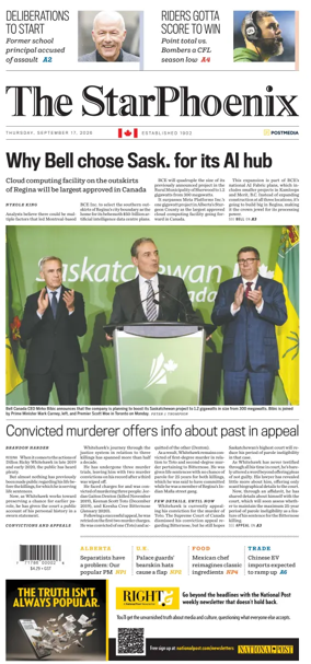 Cover of Saskatoon StarPhoenix