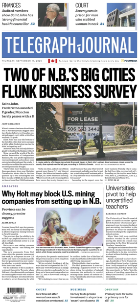 Cover of Telegraph-Journal