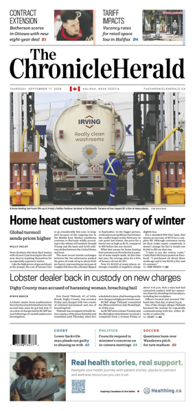 Cover of The Chronicle Herald (Provincial)