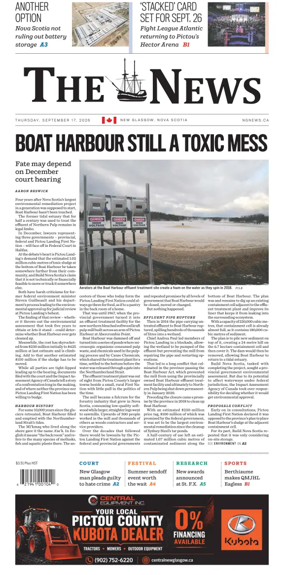Cover of The News (New Glasgow)