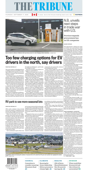 Cover of The Tribune (New Brunswick)
