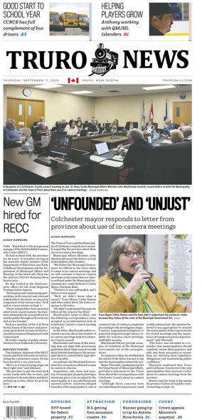 Cover of Truro News