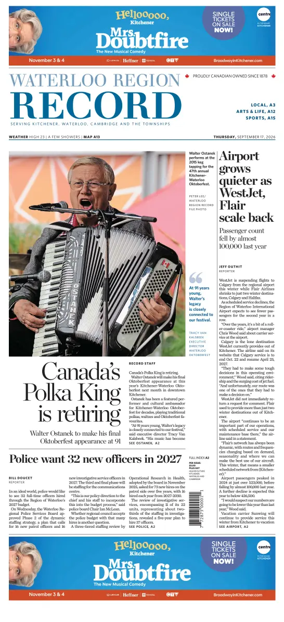 Cover of Waterloo Region Record