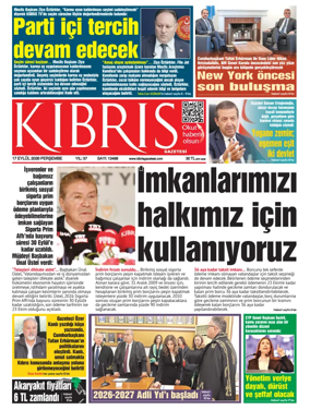 Cover of Kibris Gazetesi