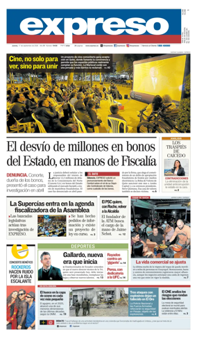 Cover of Diario Expreso