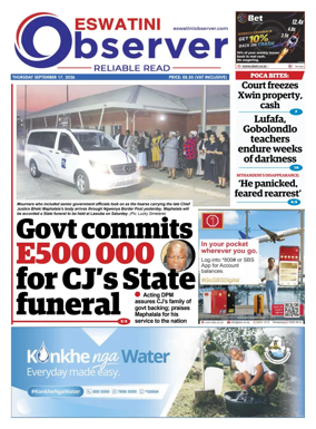 Cover of Eswatini Observer