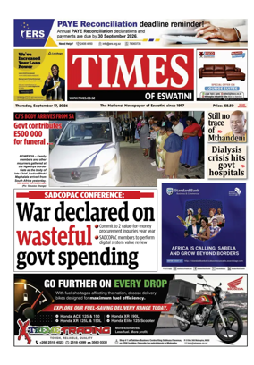 Cover of Times of Eswatini