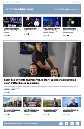 Cover of Euronews Business (Spanish) Compiled Edition