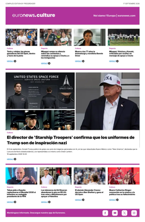 Cover of Euronews Culture and Sport (Spanish) Compiled Edition