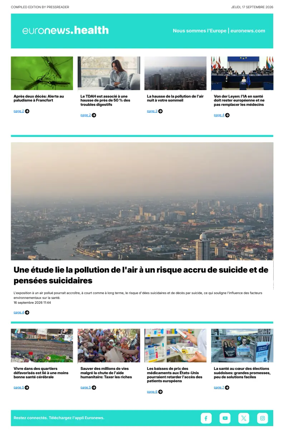 Cover of Euronews Health (French)