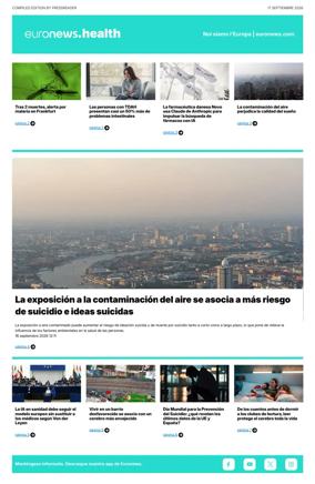 Cover of Euronews Health (Spanish) Compiled Edition