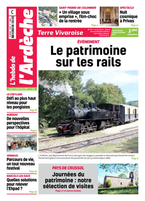 Cover of L'Hebdo de l'Ardeche – edition centre