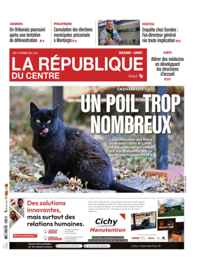 Cover of La Republique du Centre (Orleans - Loiret))