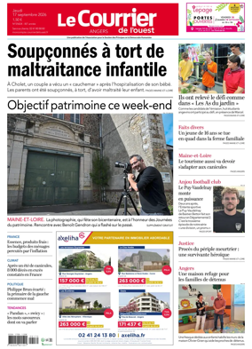 Cover of Le Courrier de l’Ouest (Angers)