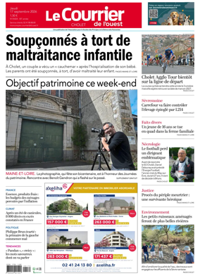 Cover of Le Courrier de l’Ouest (Cholet)