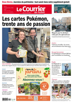 Cover of Le Courrier de l’Ouest (Deux-Sevres)