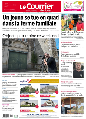 Cover of Le Courrier de l’Ouest (Nord Anjou)