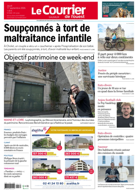 Cover of Le Courrier de l’Ouest (Saumur)