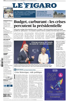Cover of Le Figaro