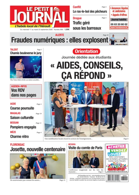 Cover of Le Petit Journal - L'hebdo local de l'Herault