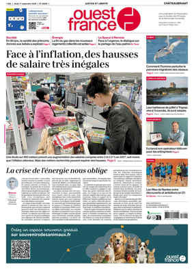Cover of Ouest France (Chateaubriant)