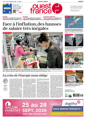 Cover of Ouest France (Cholet)