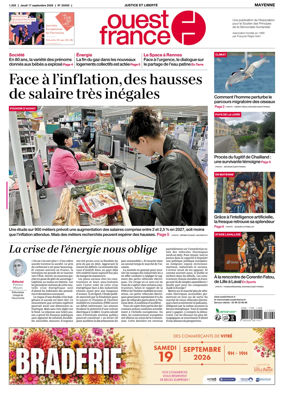 Cover of Ouest France (Mayenne)