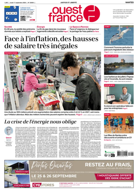 Cover of Ouest France (Nantes)