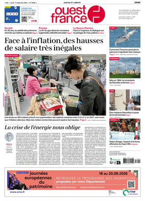 Cover of Ouest France (Orne)