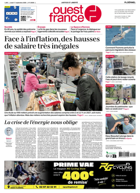 Cover of Ouest France (Ploermel)