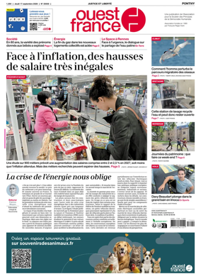 Cover of Ouest France (Pontivy)