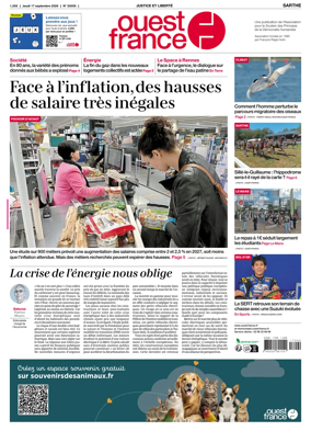 Cover of Ouest France (Sarthe)