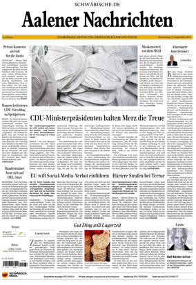 Cover of Aalener Nachrichten