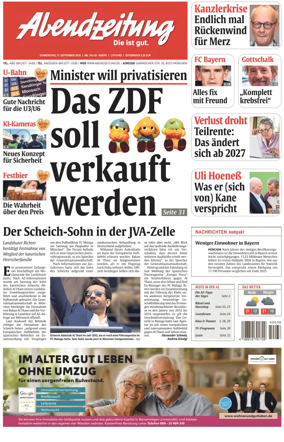 Cover of Abendzeitung Munchen