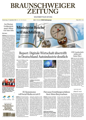 Cover of Braunschweiger Zeitung (Braunschweig)
