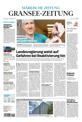 Cover of Gransee-Zeitung