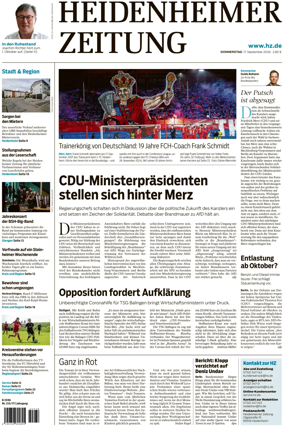 Cover of Heidenheimer Zeitung