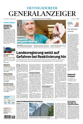 Cover of Hennigsdorfer Generalanzeiger