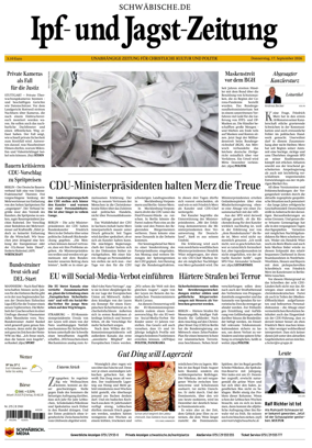 Cover of Ipf- und Jagst-Zeitung