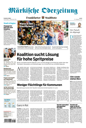 Cover of Markische Oderzeitung Frankfurt (Oder)