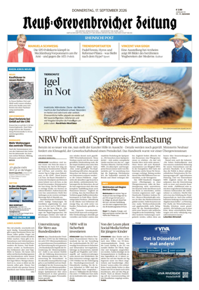 Cover of Neuss-Grevenbroicher Zeitung Neuss