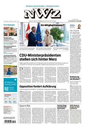 Cover of NWZ – Neue Wurttembergische Zeitung