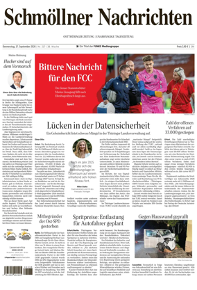 Cover of Ostthuringer Zeitung (Schmolln)
